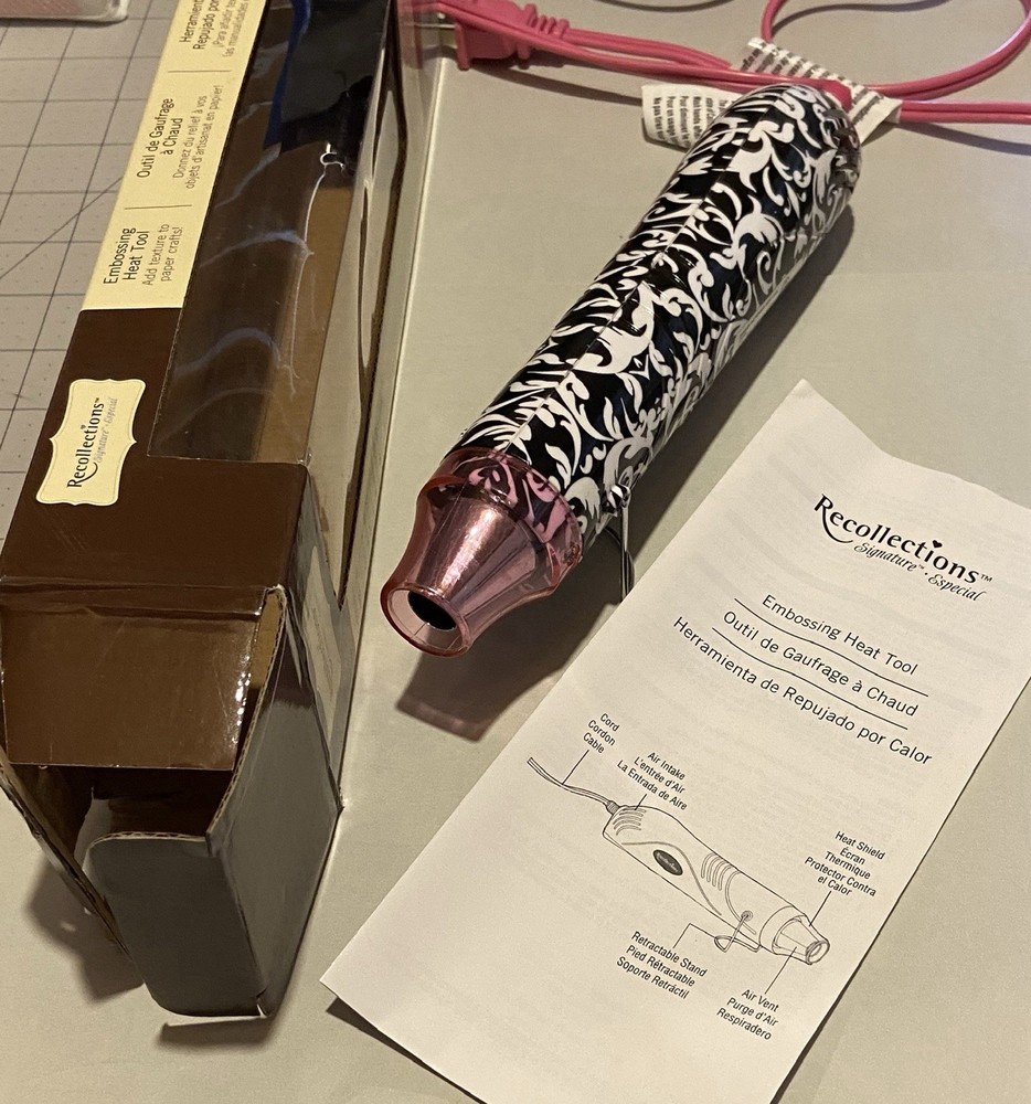 Recollections-Heat Embossing Tool -Used-Great Condition-Damask Pattern-