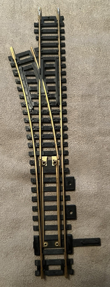 ATLAS HO Scale Brass Snap Switch 9" Left