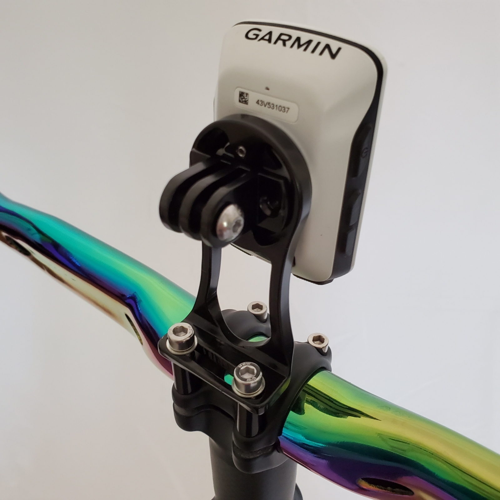 Out Front Stem Mount Cycling Computer - Garmin Wahoo Cateye GoPro GPS Rainbow
