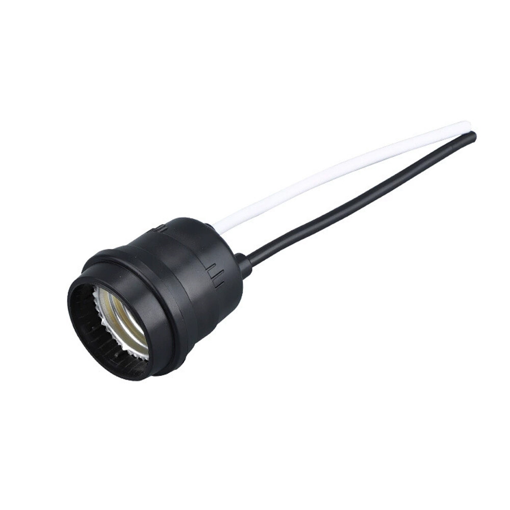 Waterproof Lamp Socket 12 Pack Black Pigtail Lamp Holder Socket E27