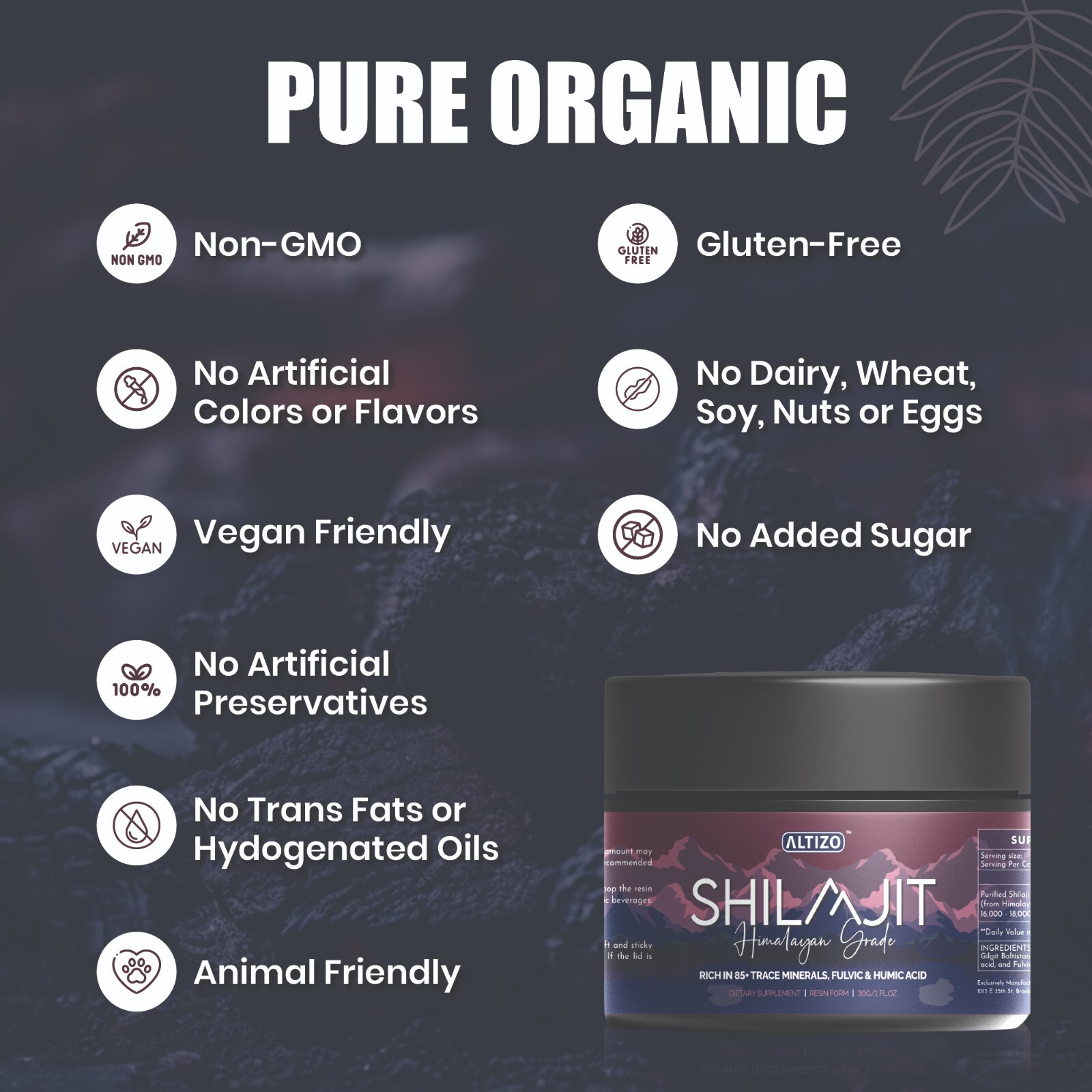 Pure 100% Himalayan Shilajit Resin, Organic, Extremely Potent, Fulvic Acid, 30g