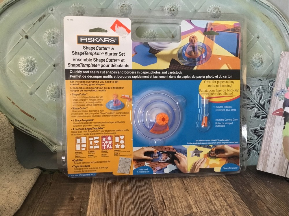 Fiskars: SHAPE CUTTER & TEMPLATE STARTER SET #4802 - Set 1 Stencils New/Unopened
