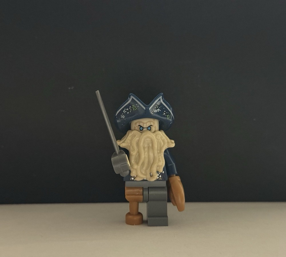 LEGO Davy Jones POTC minifigure custom pad printed
