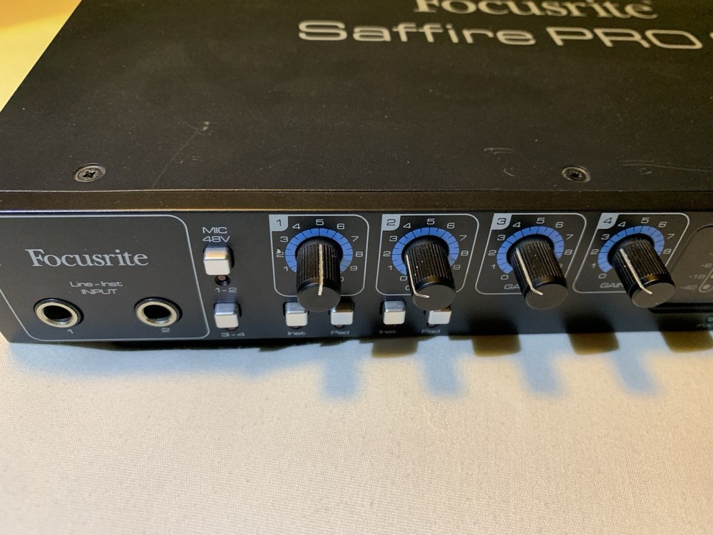 Focusrite Saffire PRO 26 Firewire Digital Audio Interface Power Cords WORKING
