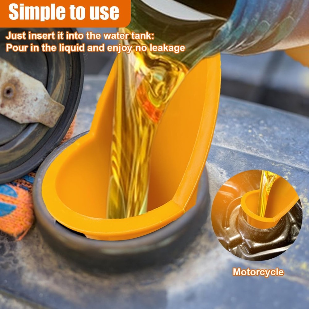 Long Neck Oil Funnel Plastic Spill Saver Multi-Function Large