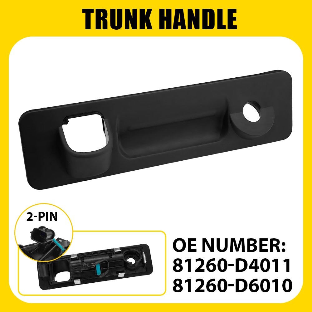 Outside Trunk Lid Lock Tailgate Handle Release Handle for 2016-20 Kia Optima SMD