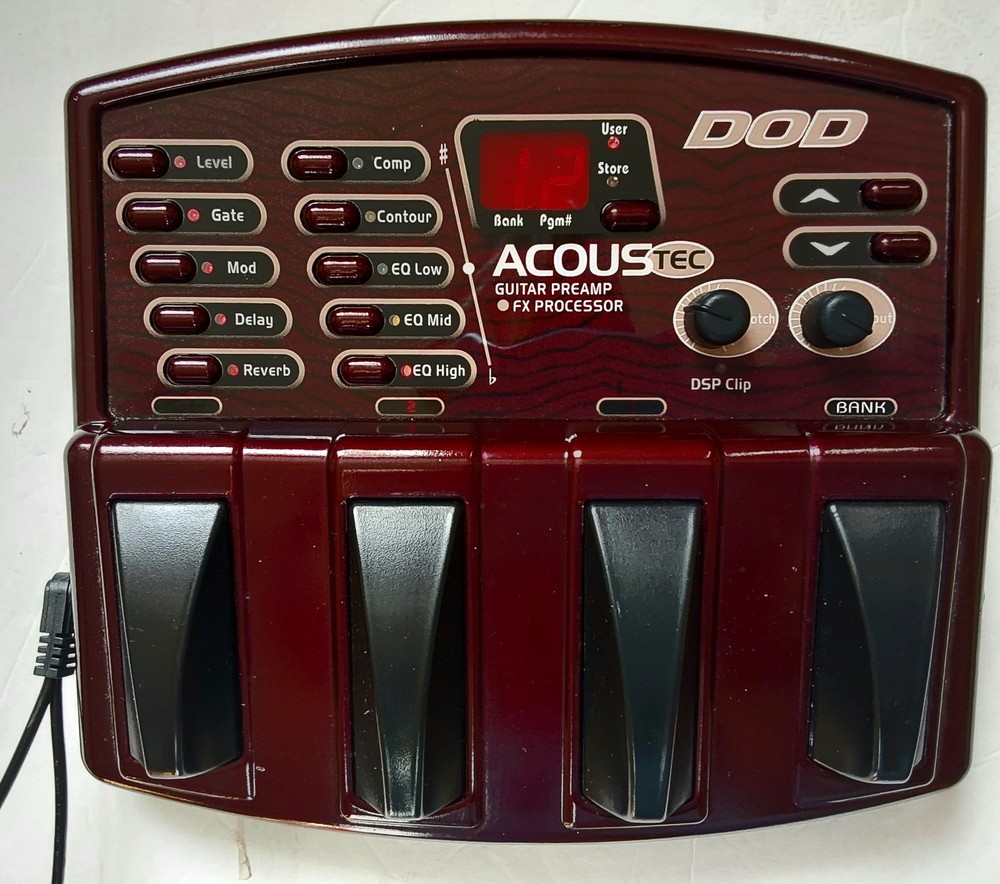 DOD AcousTEC Acoustic Guitar Multi Effects Processor Pedal