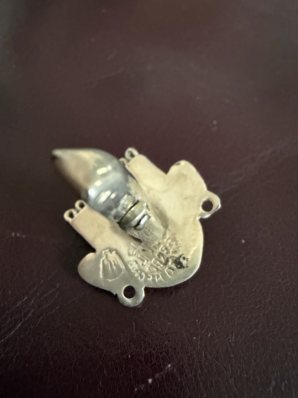 925 Sterling Silver CUFFLINKS Aztec WARRIOR Face Mask w/ Nose Ring Alpaca MEXICO