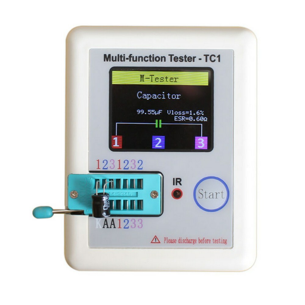 Multi-Function Transistor Tester Lcr-Tc1 Full Color Screen Graphic Display ABS
