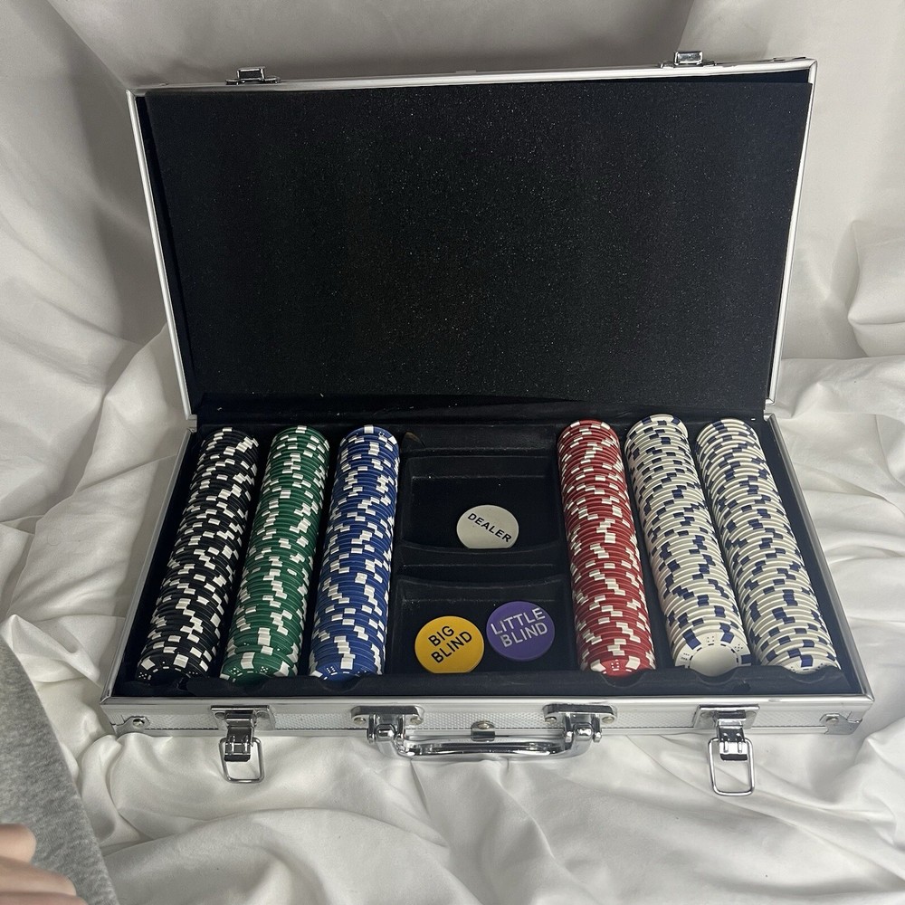 Poker Set with Metal Case