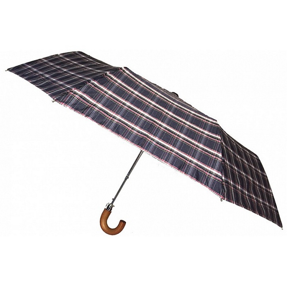 Rainbird Compact Automatic Folding Umbrella Tartan Blue