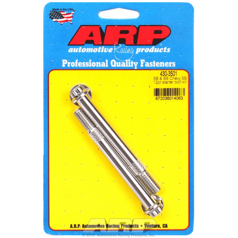 ARP Starter Bolt 430-3501; 12-point Stainless 3.7 in. Long for SBC, BBC