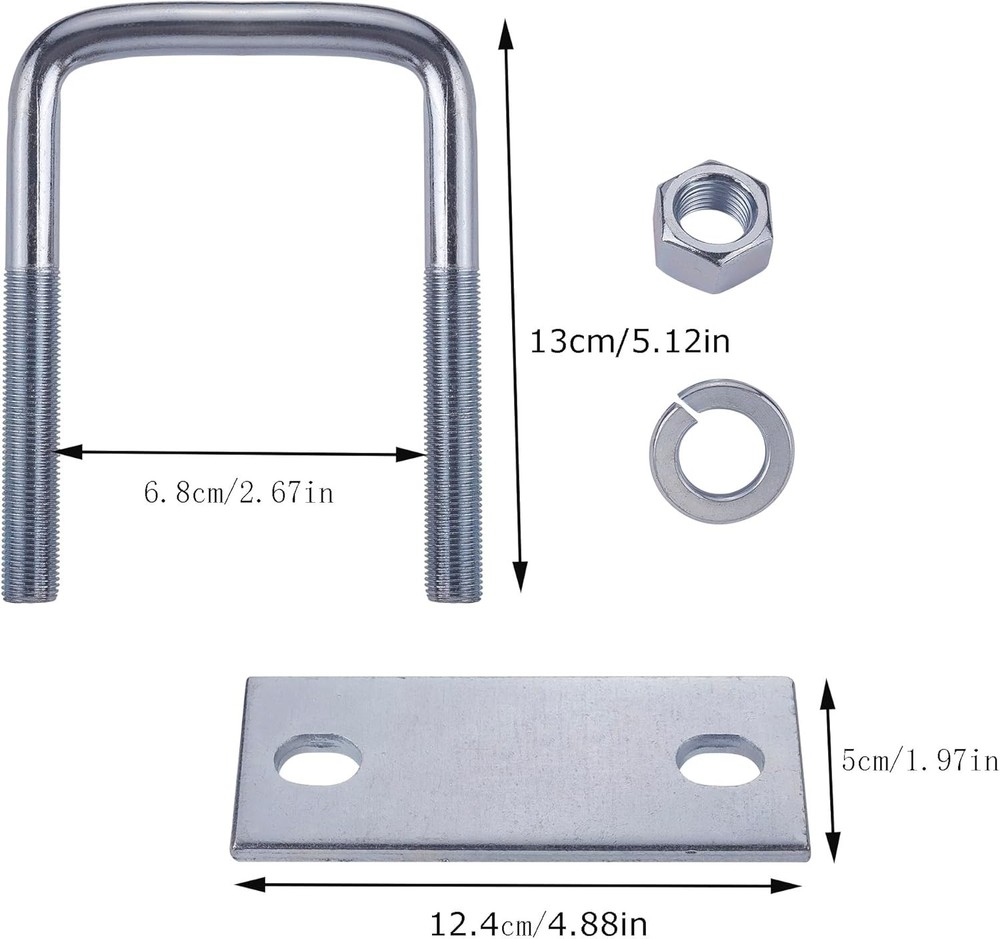 4 pack Leaf Spring Clamp Kit with 3" Leaf Spring Clamps for Truck,Locks Leaf ...