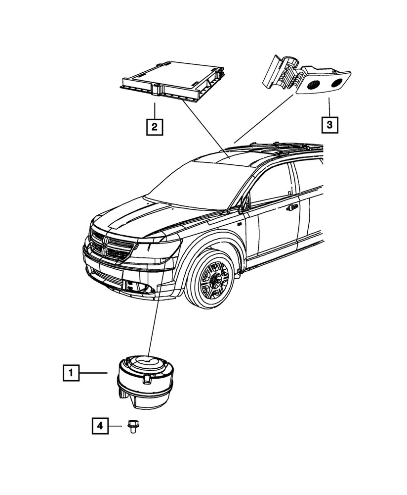 Genuine Mopar Alarm Module 1WX39HDAAA