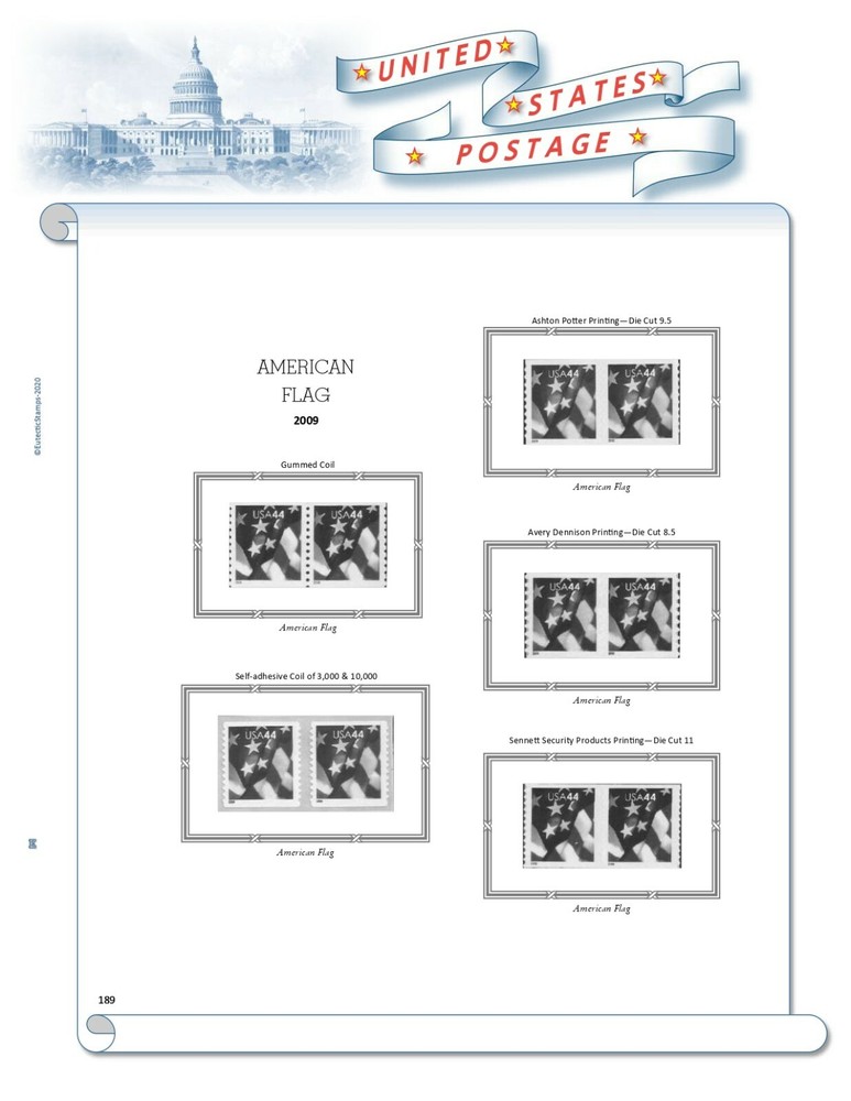 2009 U.S. Regular Issue Singles COMPLETE Supplement (White Ace Alternative)