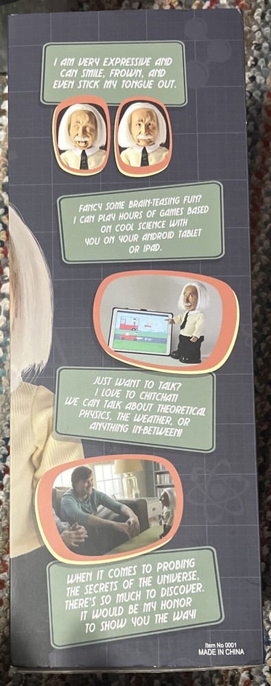 Professor Einstein Interactive Robot Tutor Your Personal Genius! New In Box