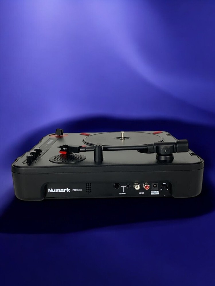 Numark PT01 Scratch Portable Turntable DJ Record Player Tested Working