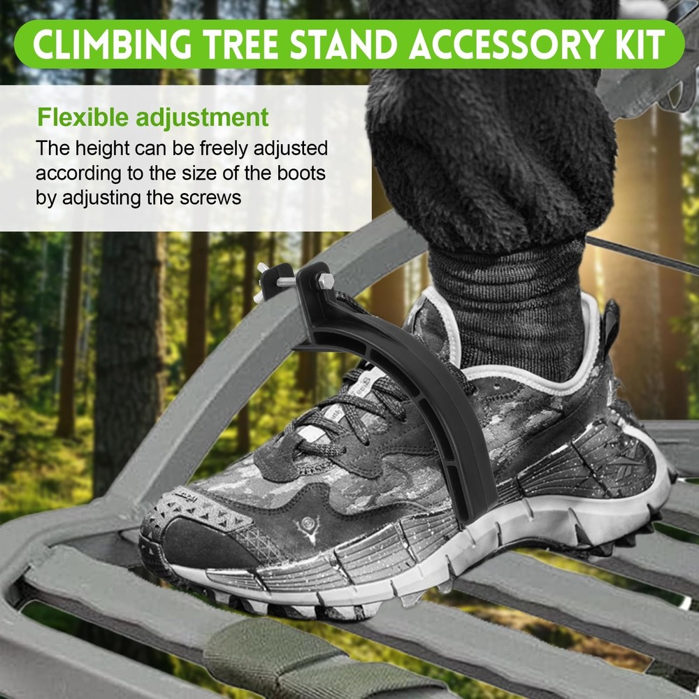 Climbing Tree Stand Accessories with Elastic Rope Adjustable Rapid Climb Stir...