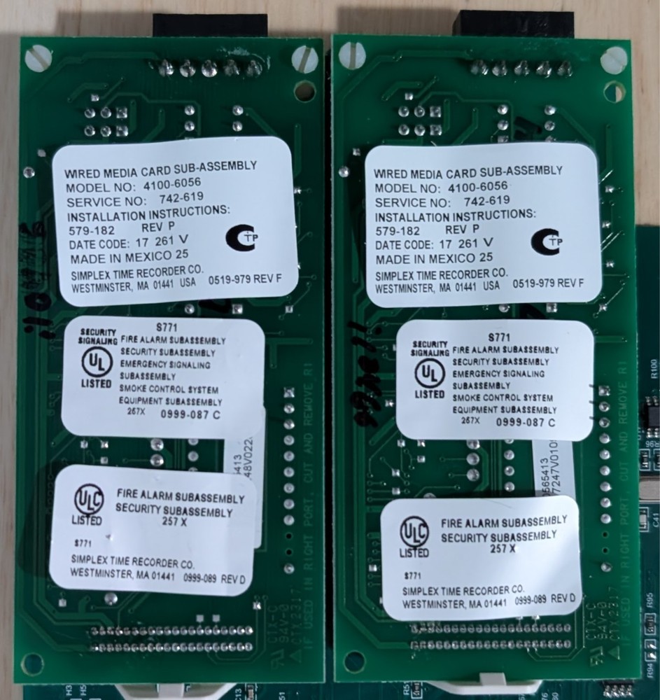 Simplex 4100-6078 w/ 4000-6056 Network Card - SAME DAY SHIPPING