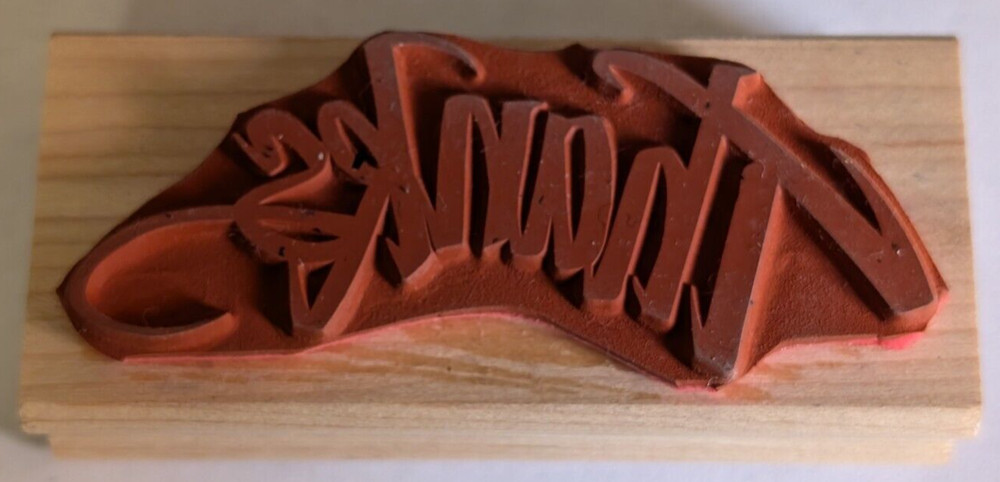 Wood/Rubber Stamp THANKS