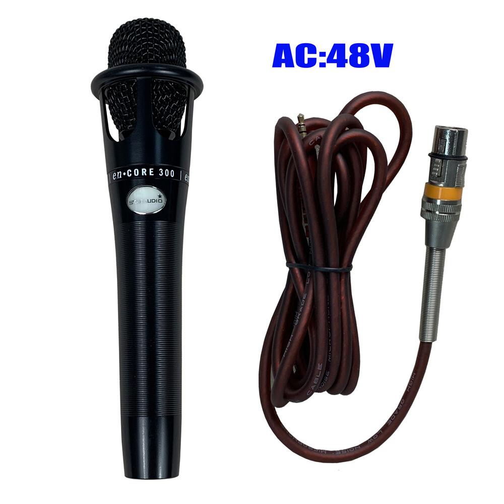 Wired Handheld Microphone Cardioid Elecrect Condense Complete Microphone Live