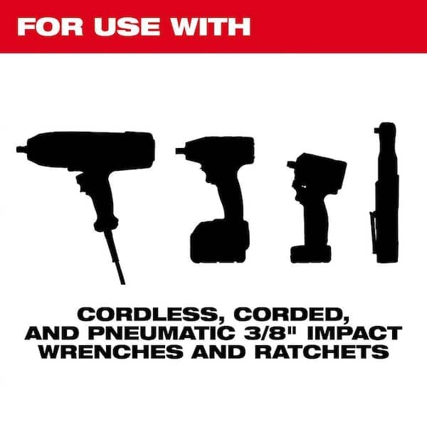 SHOCKWAVE 3/8 In. Drive 13Mm Deep 6 Point Impact Socket (1-Pack)