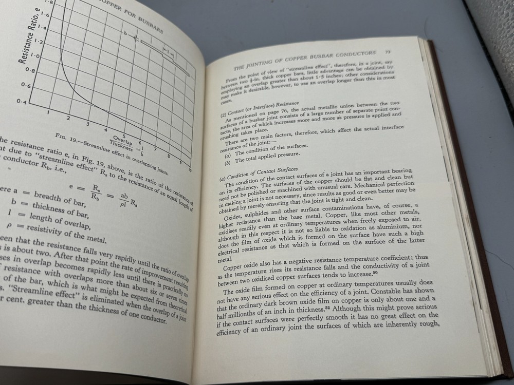 VINTAGE COPPER FOR BUSBARS HARDCOVER CDA TECHNICAL ELECTRICAL ENGINEERING