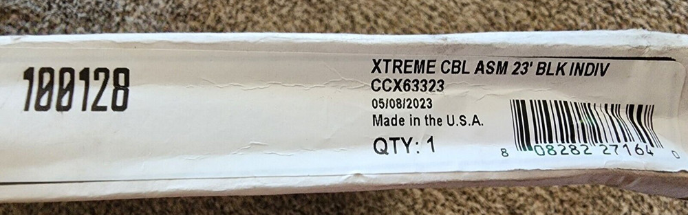 Dometic 23' Xtreme Cable BLK INDIV CCX63323