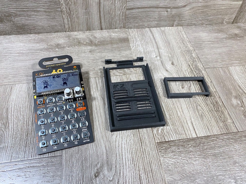 T.E. Pocket Operator Ultra Minimal Case & LCD Protector - Color BLACK - USA