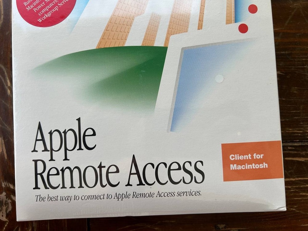 Vintage Apple Remote Access Server Network Software For Macintosh. 1993 year