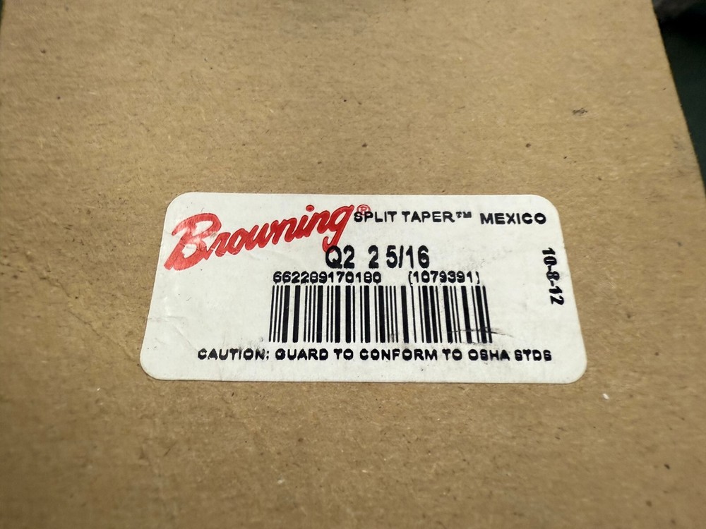 BROWNING Q2 Split Taper Bushing - 2-5/16" BORE