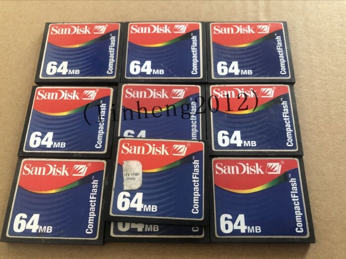 10PCS   Sandisk CompactFlash Card 64MB CF Memory card （Rainbow version）