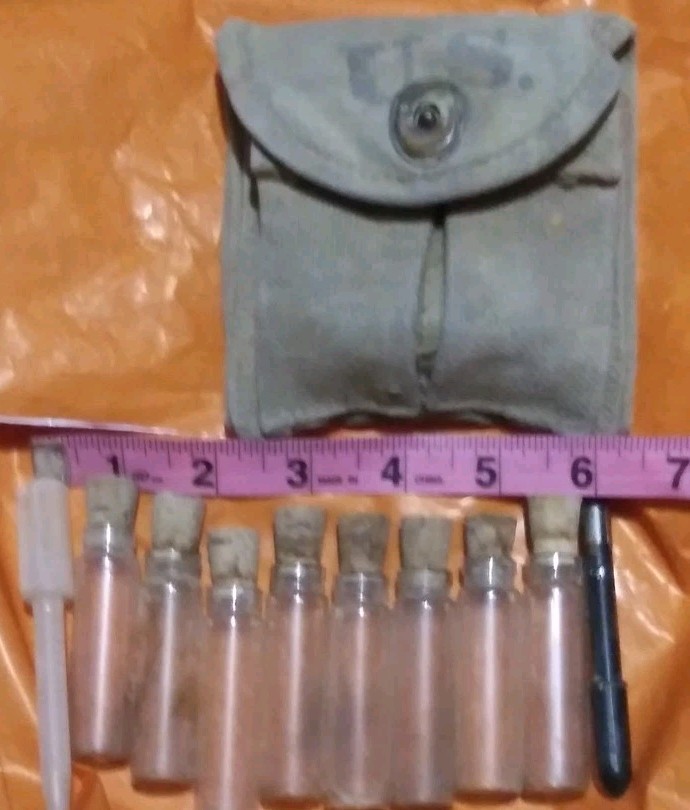 Vintage Khaki U. S. Army Medicine Kit