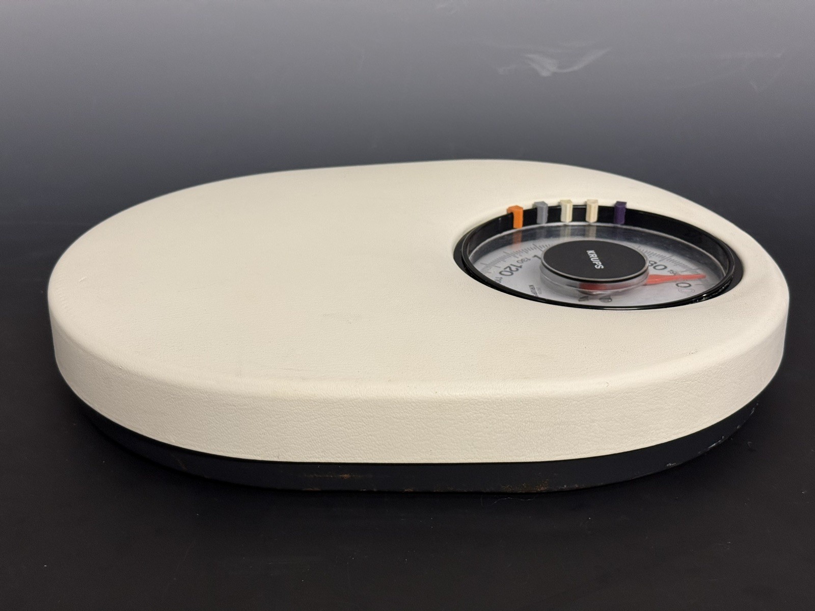 MCM Genuine Vintage Krups ‘Cyclops’ Or UFO Bathroom Scale, Cream, Works Great!