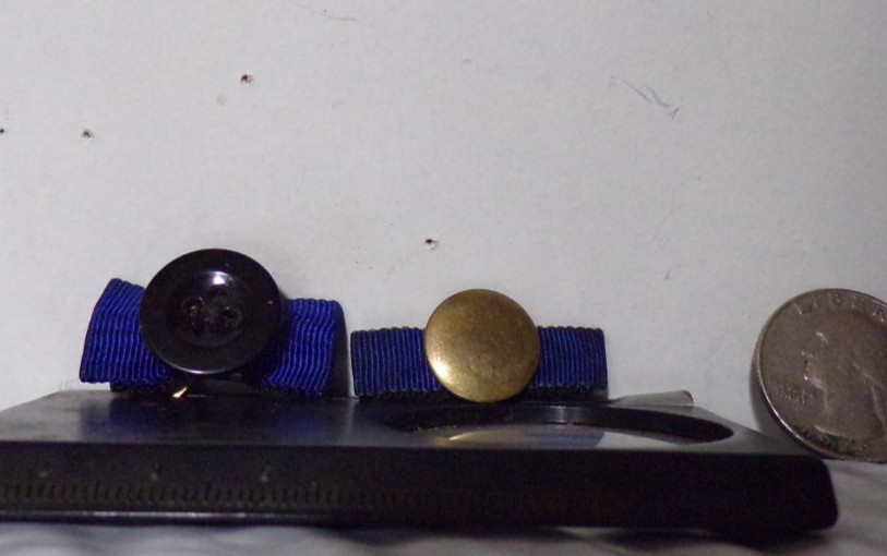 WW2 German Ribbons with Swords Buttons.