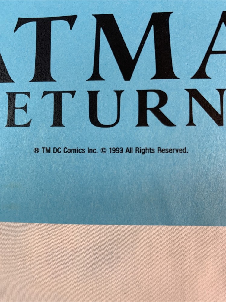 1993 Illustrator STEVE ERWIN Signed Flyer - Batman Returns