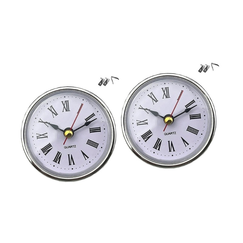 Easy to Read 65mm Mini Clock Insert with Black Arabic Option Numerals