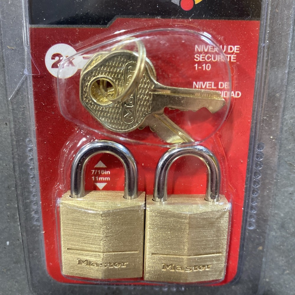 Master Lock 2-Pk. Solid Brass Padlocks, Model# 120T