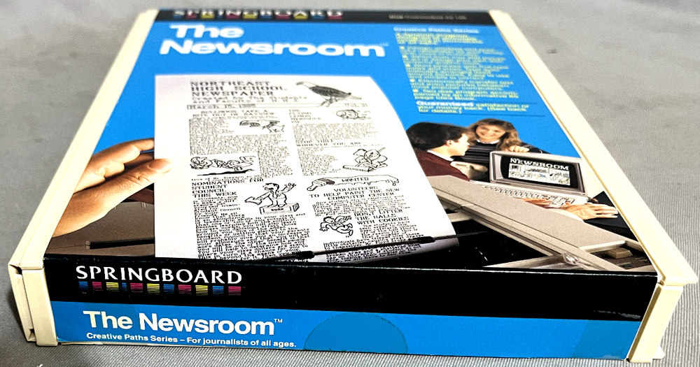 The Newsroom Desktop Publishing Program Commodore 64 Springboard 1985 Mint