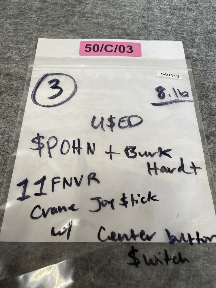 Spohn + Burkhardt 11FAVR Cran Joystick Controller W/ Center Button Switch Used