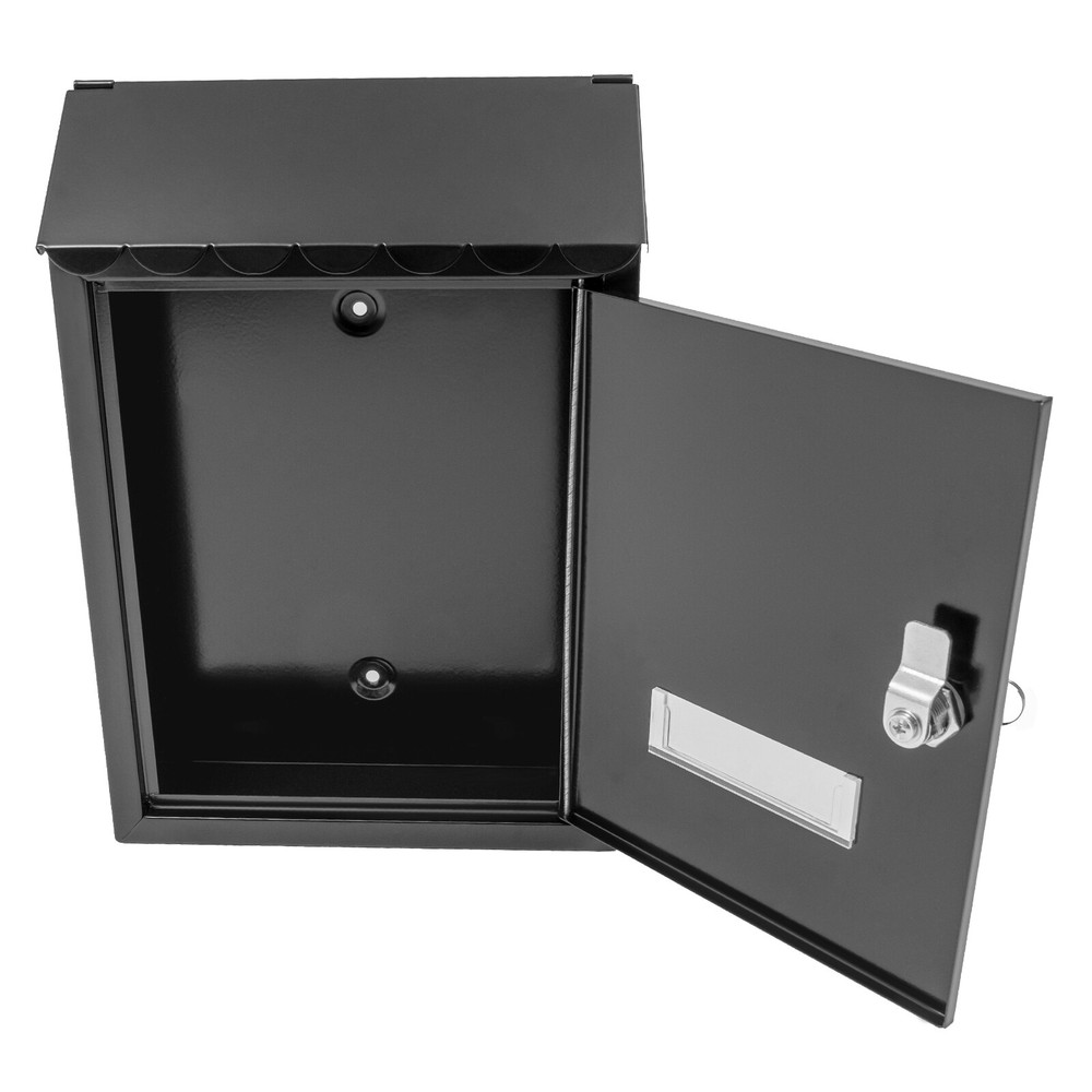 Modern Outdoor Mailbox with Key Lock Rust-resistant Wall-Mount Mailbox Mail Box