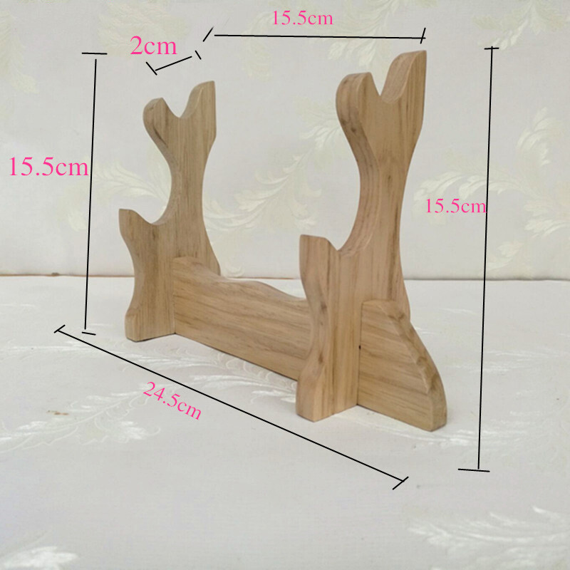 1X Solid Wood Samurai Sword Katana Display Holder Stand Table Decorative Tool