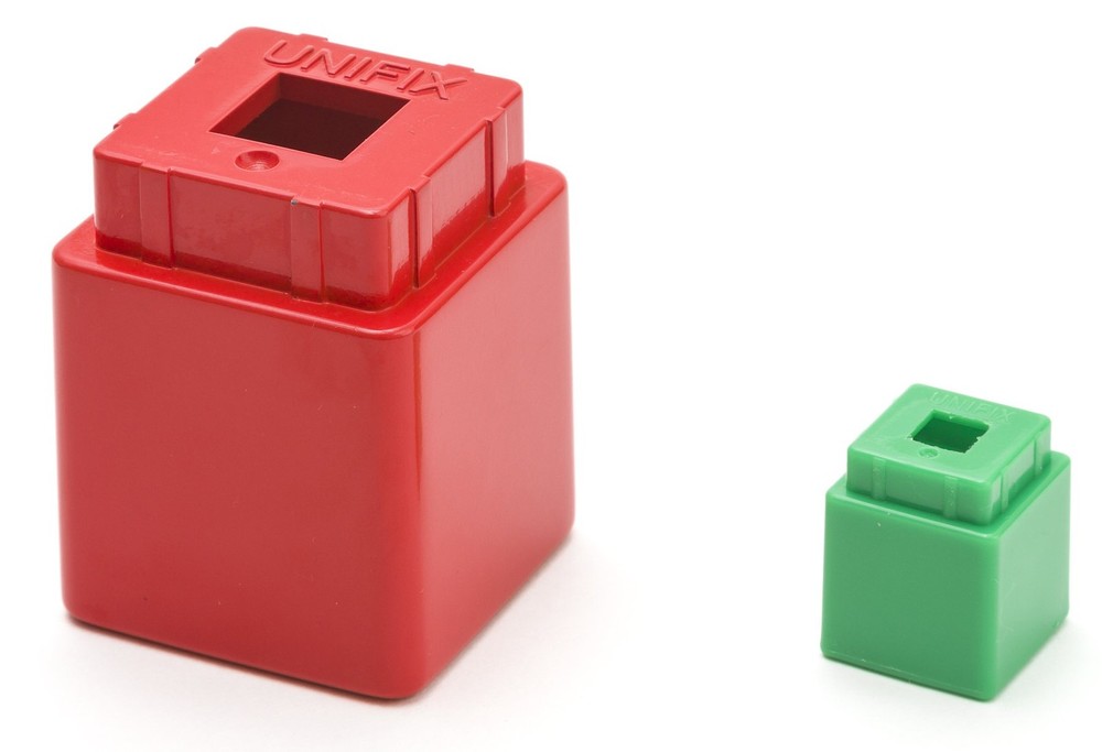 Jumbo Unifix Cubes 20 Pack Multicolor Math Manipulatives for Pre-K Learning