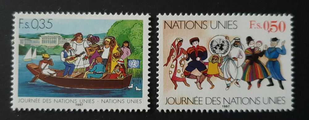 1987 UNITED NATIONS UN VN GENEVA UNO DAY VF MNH