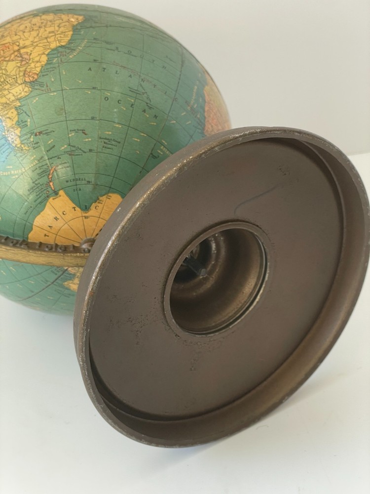 Cram's Universal Territorial Globe 12" 1930's Vintage