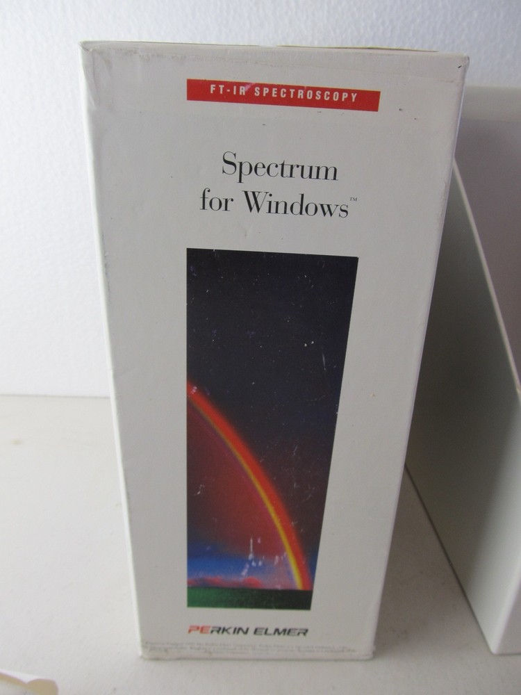 PERKIN ELMER Spectrum for Windows FT-IR Spectroscopy Software L110-8661
