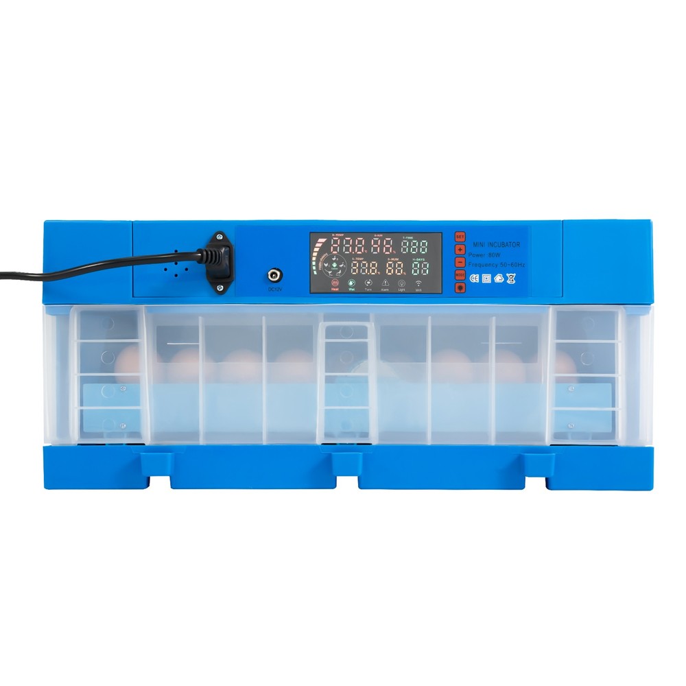 48 egg incubators with fully automatic function and dual power supply 110V