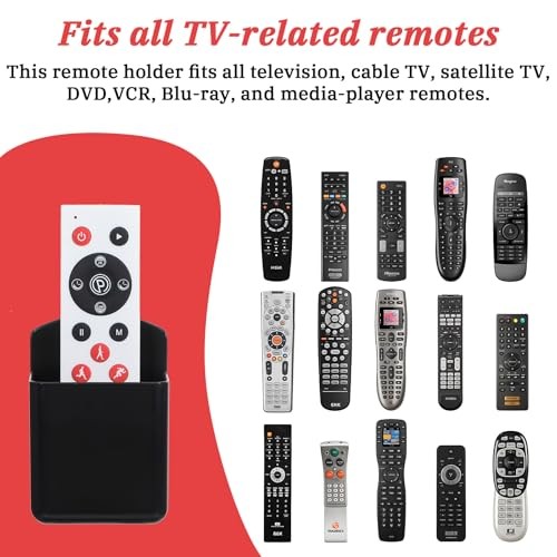 6 Pcs Remote Control Holder Wall Mount, TV Remote Controller Holder - Self