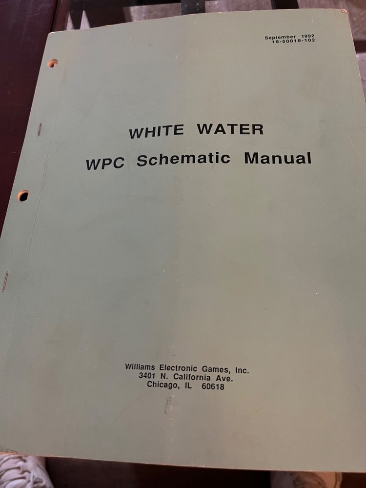 Whitewater Pinball WPC Schematic