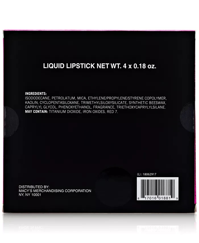 4pc Nude Liquid Lipstick Set Created for Macys
